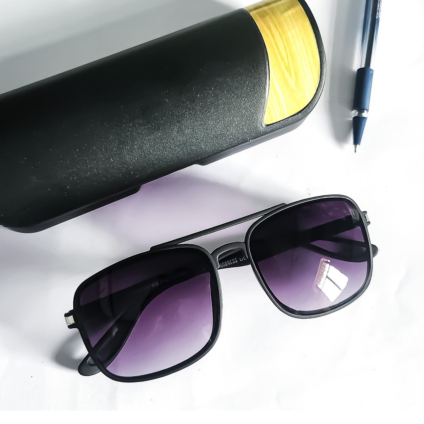 Jiebo Black Stylish 100% UV Protection Sunglasses