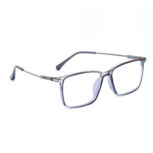 Jiebo Black And Transparent Shade Spectacle Frame