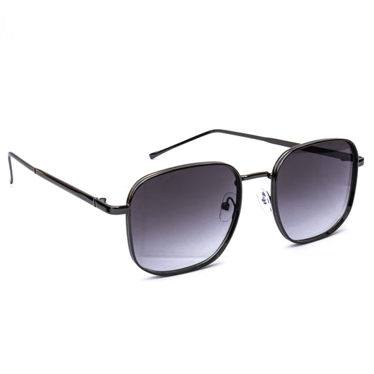 Jiebo Black Edition Square Sunglasses