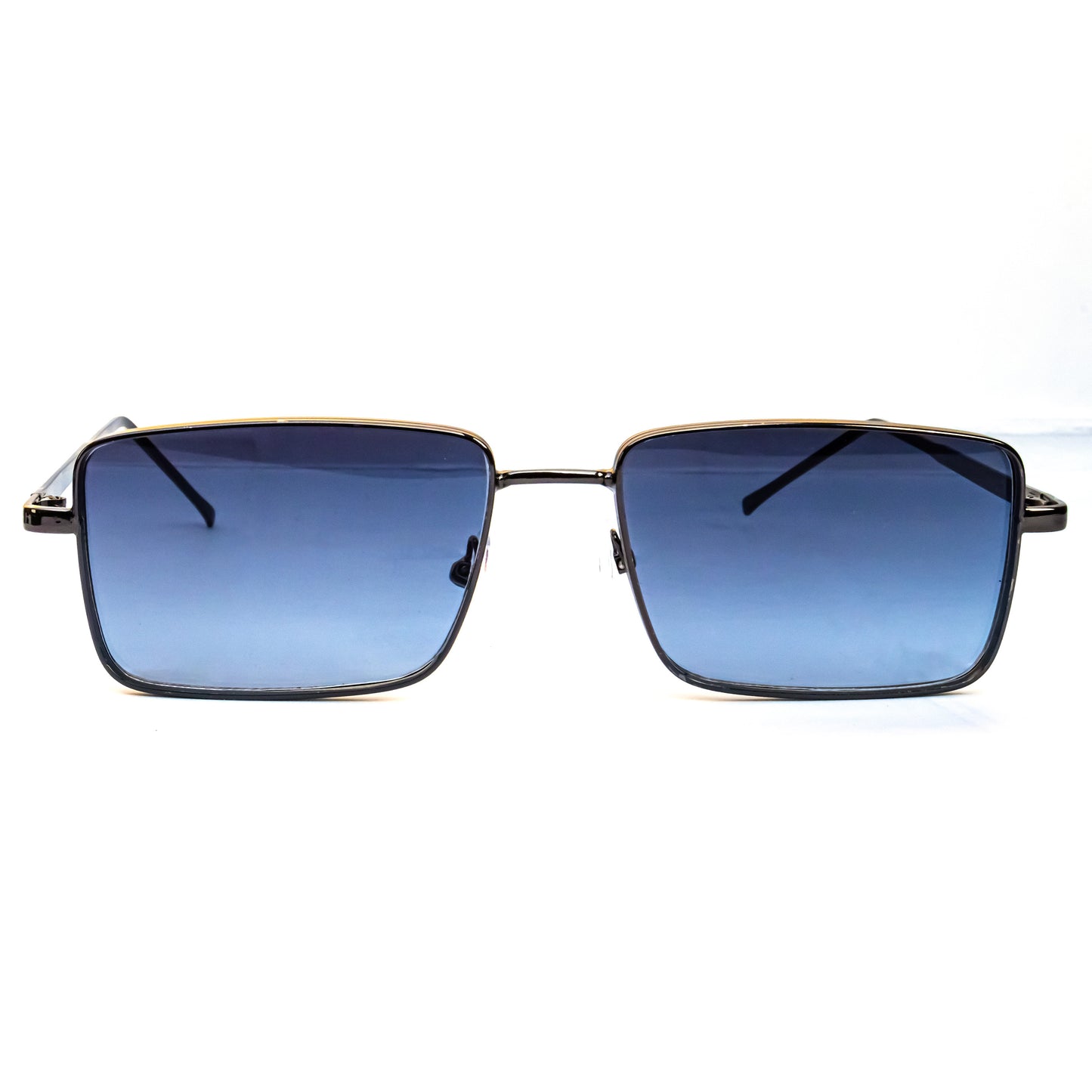 Jiebo Blue Rectangle Sunglasses for men
