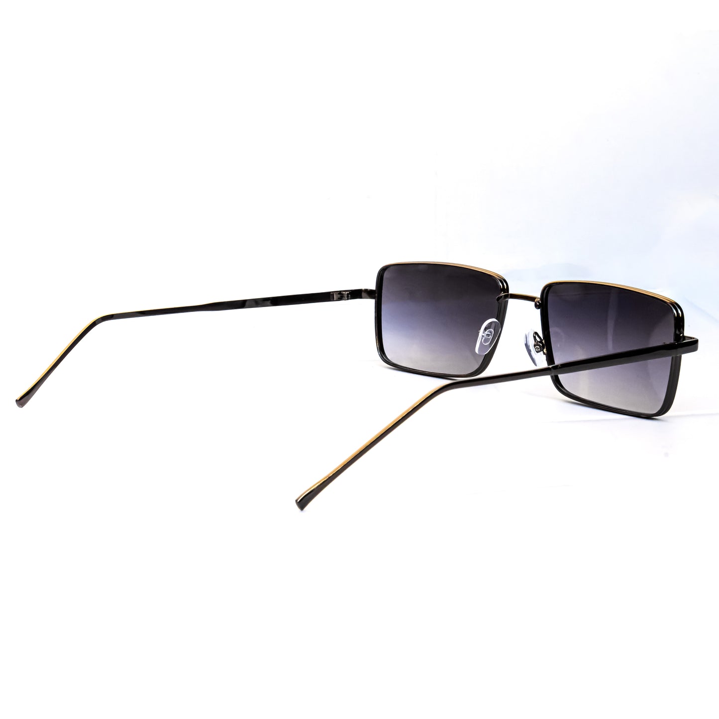 Rectangle Men's Sunglasses Black