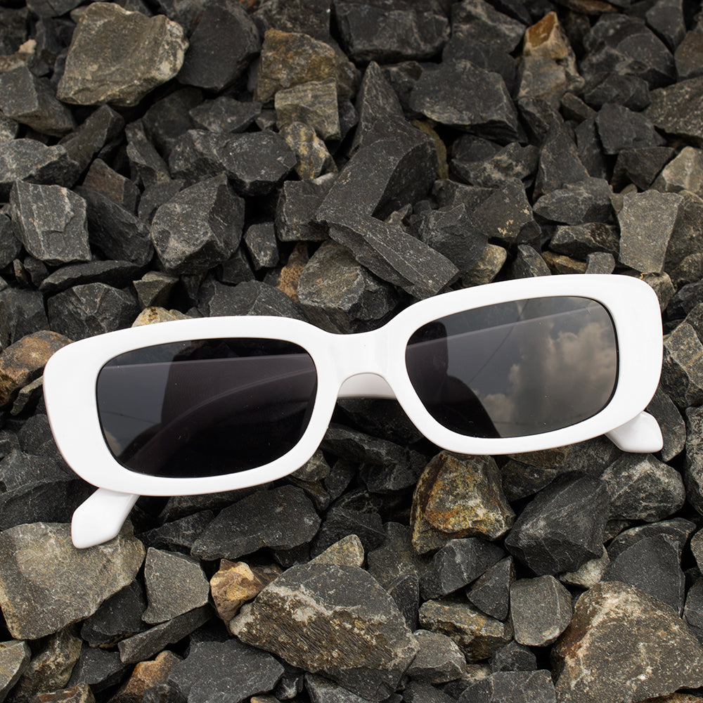 MC Stan White Sunglasses