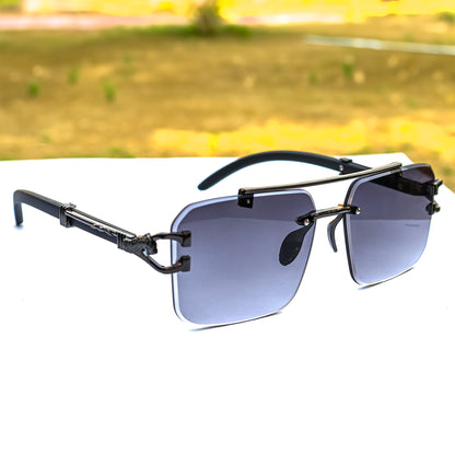 Black Square Stylish Trendy Men's Sunglasses
