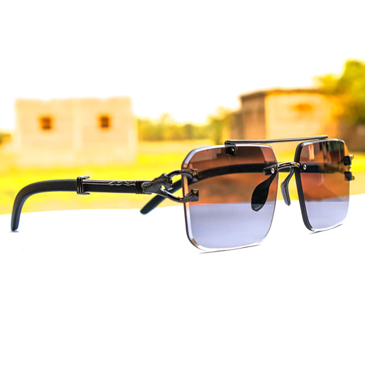 Black Square Stylish Trendy Men's Sunglasses