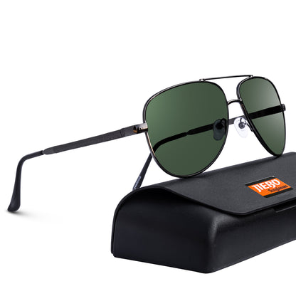 Jiebo Green Classic Style Aviator Sunglasses