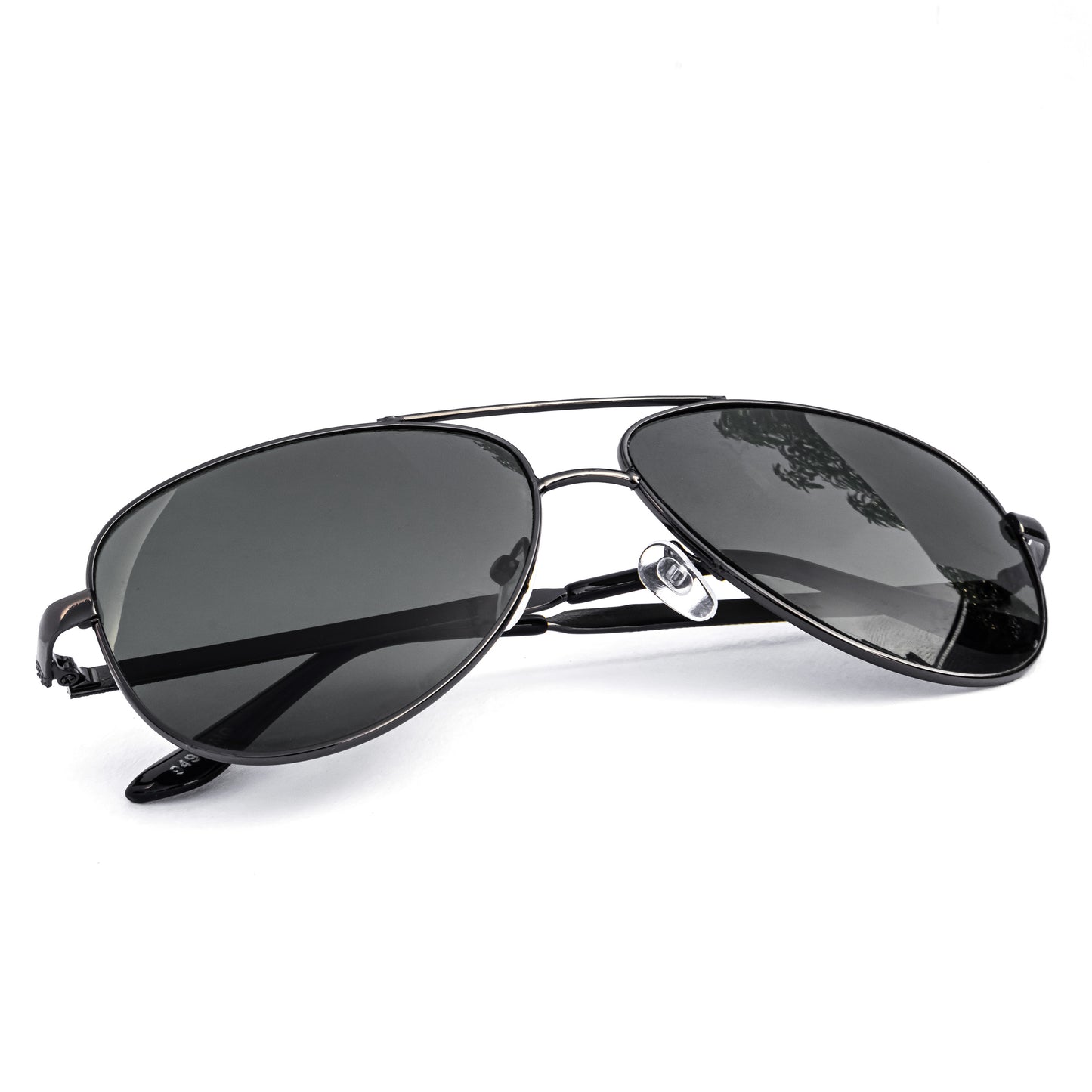 Jiebo Black Classic Aviator Sunglasses