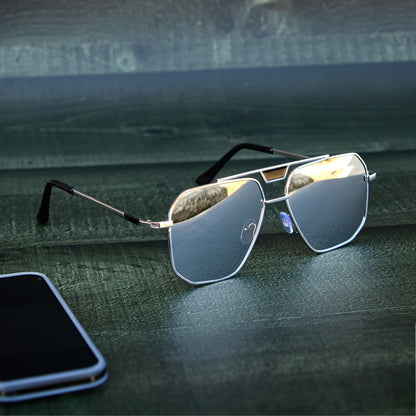 Mirror Mercury Square Sunglasses