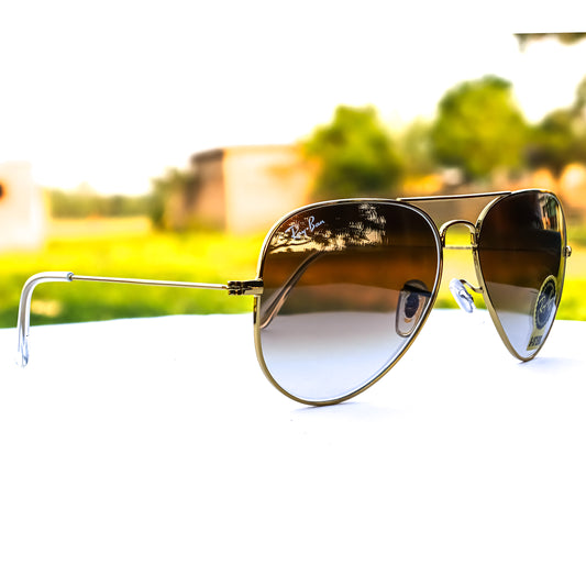 Brown Classic Aviator Sunglasses