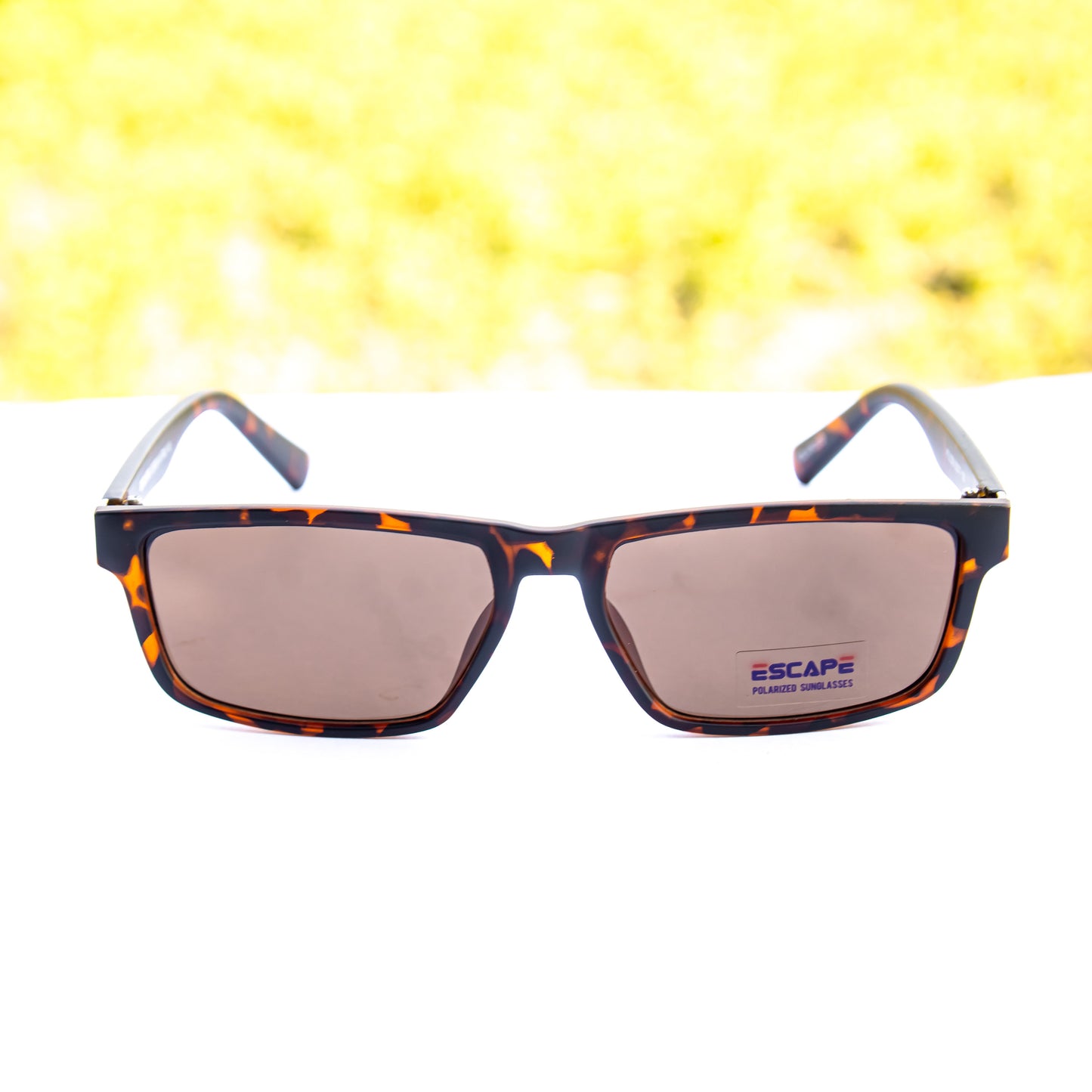 Jiebo Rectangular Brown Polarized sunglasses