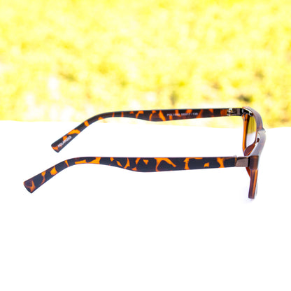 Jiebo Rectangular Brown Polarized sunglasses