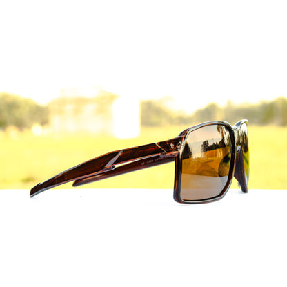 Jiebo Brown Sport Polarized Sunglasses