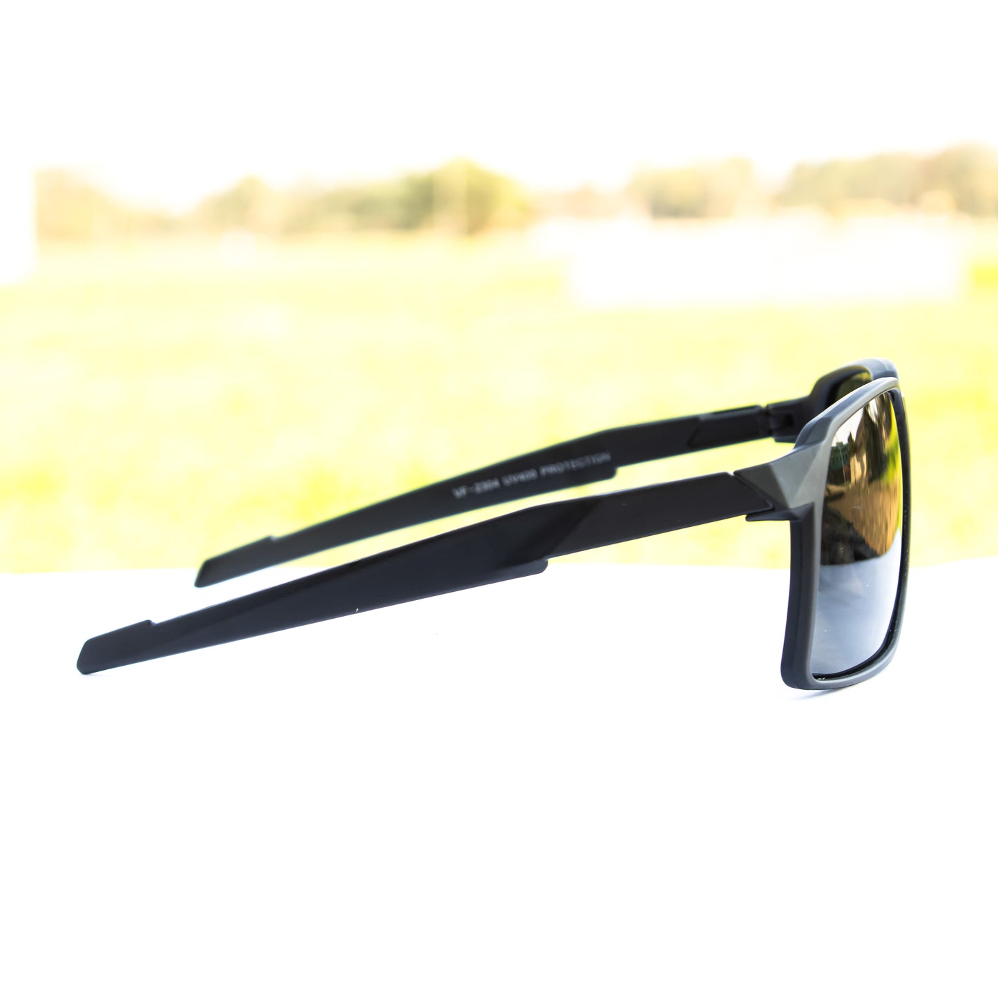 Jiebo Black Sport Polarized Sunglasses