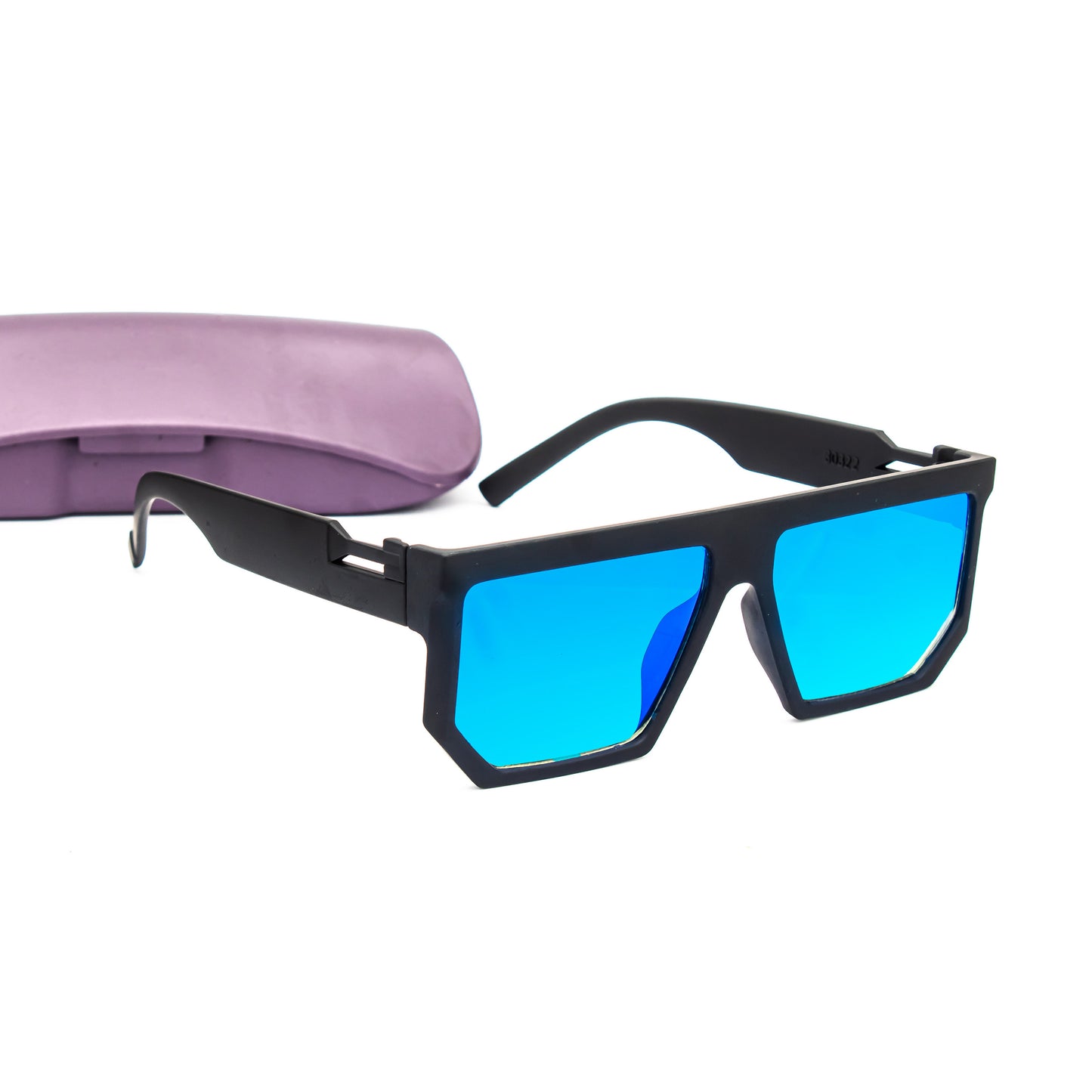 Jiebo Blue Square Stylish Sunglasses