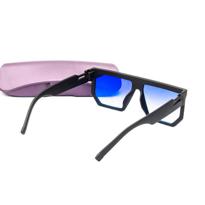 Jiebo Blue Square Stylish Sunglasses