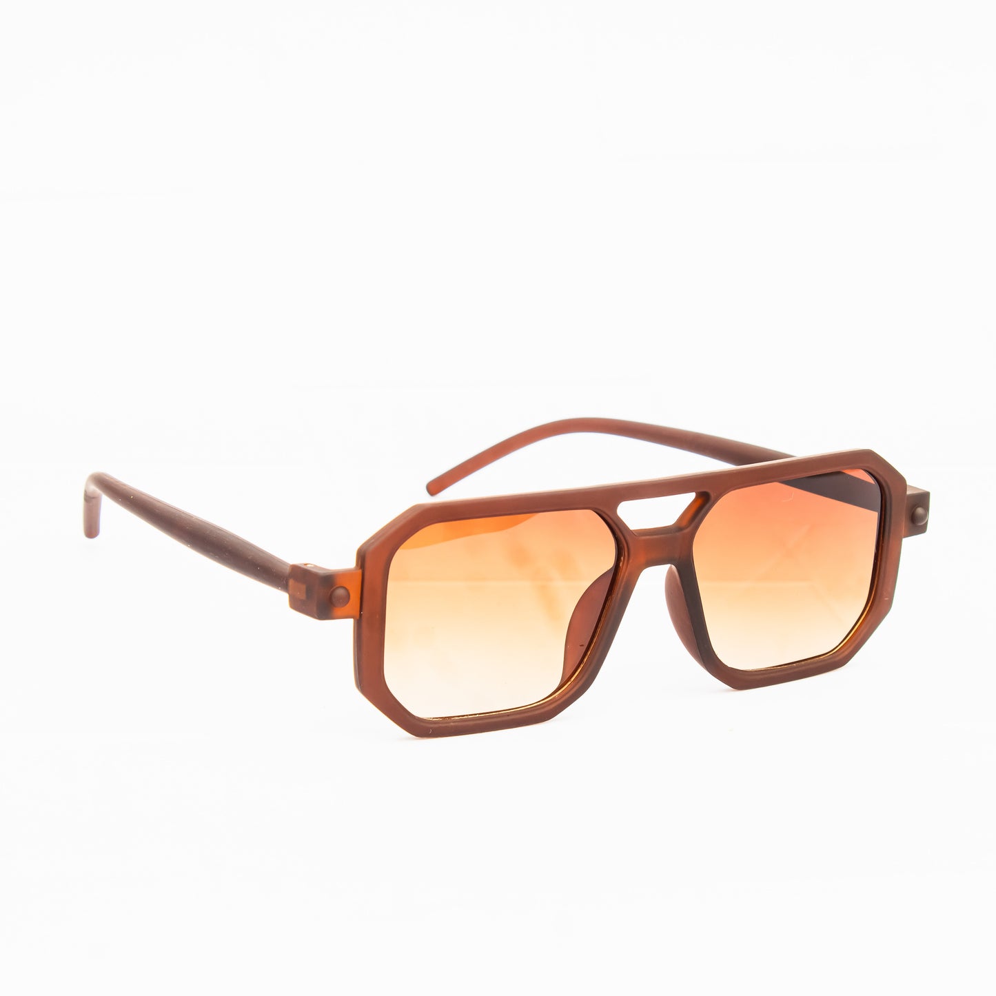 Jiebo Brwon Square Sunglasses