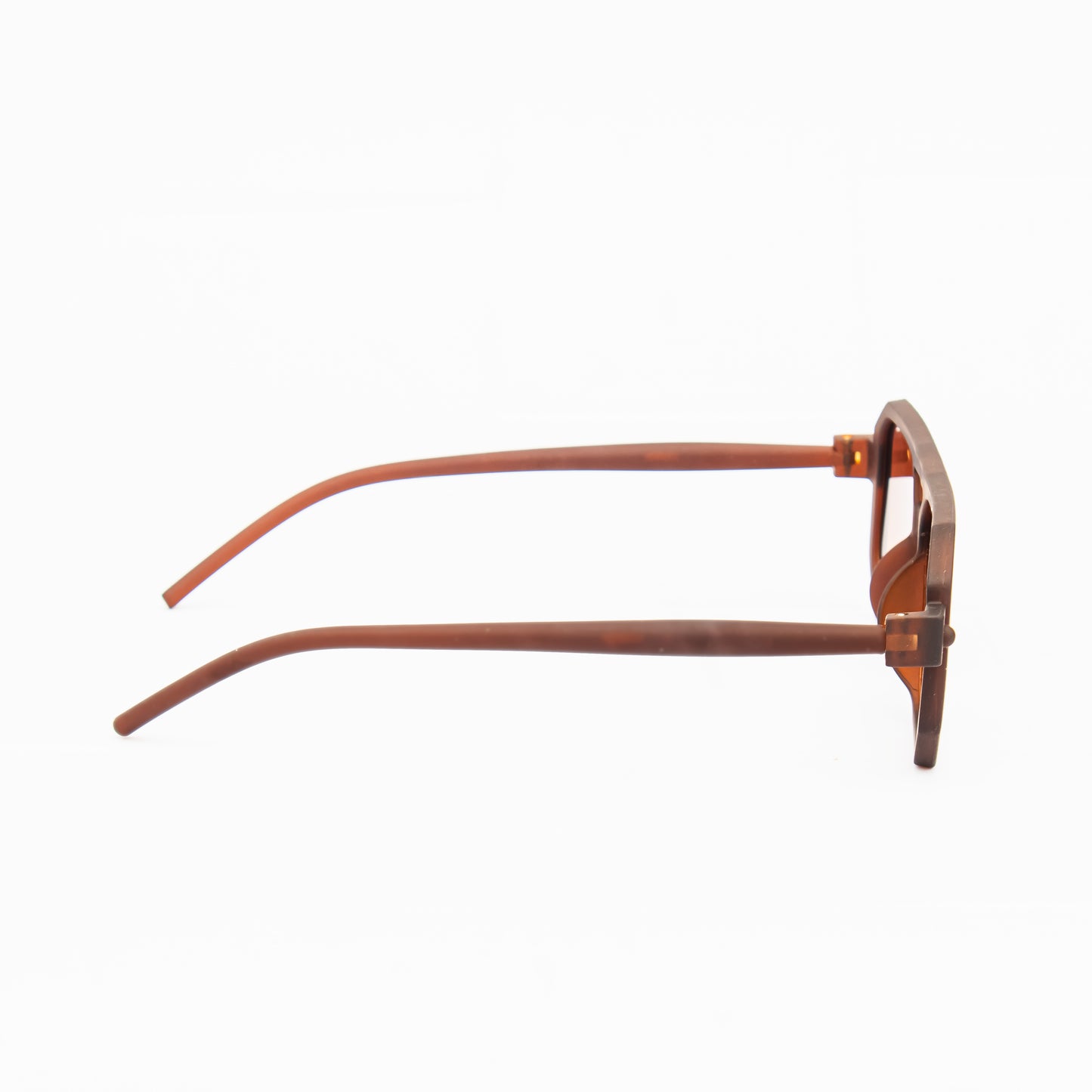 Jiebo Brwon Square Sunglasses