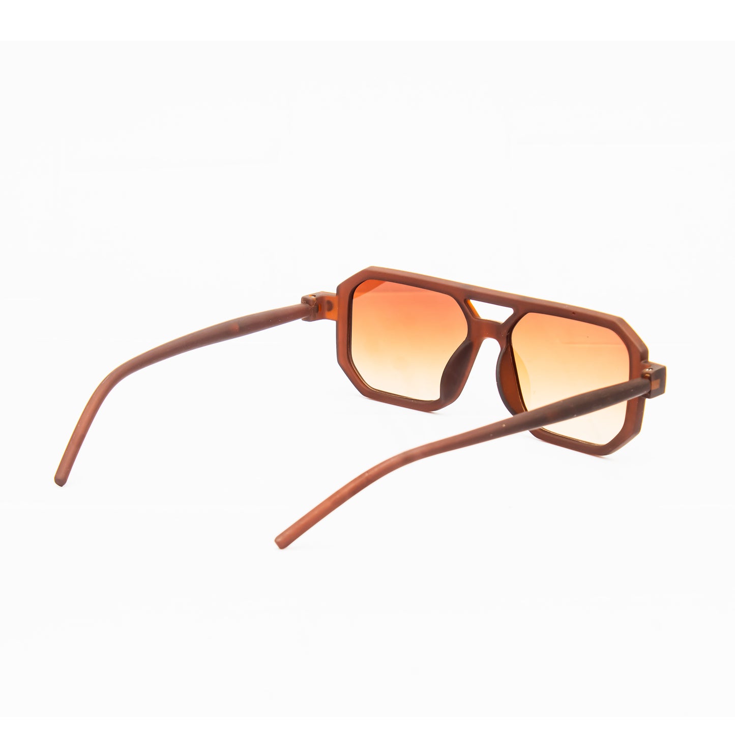 Jiebo Brwon Square Sunglasses