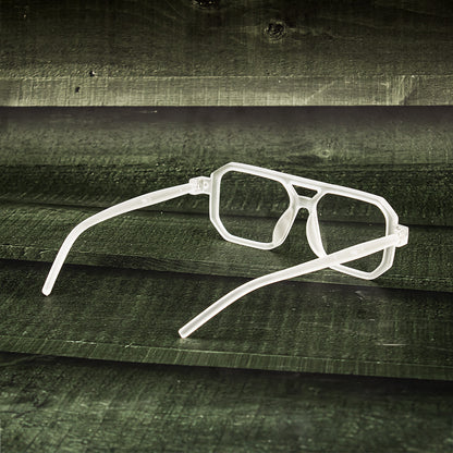 Transparent Stylish Square Sunglasses