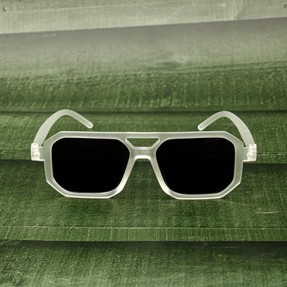 Black UV Protection Retro Square Sunglasses