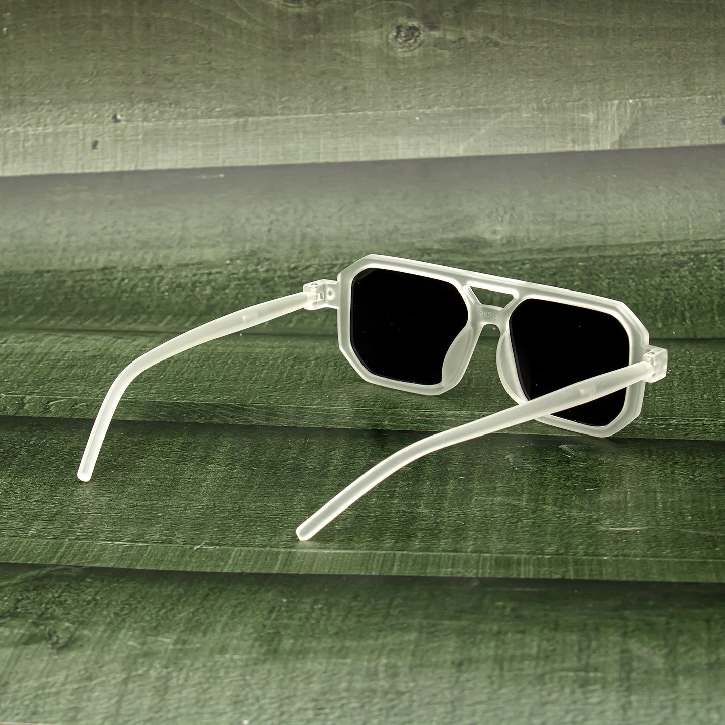 Black UV Protection Retro Square Sunglasses