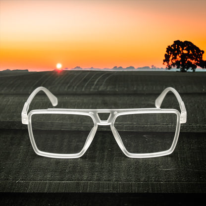 Jiebo Transparent Square Sunglasses