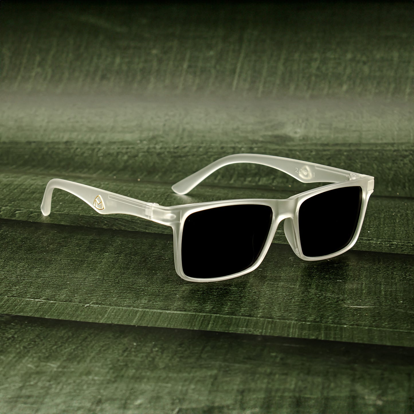 Black Transparent Rectangular sunglasses