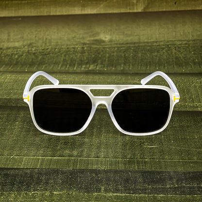 Jiebo Transparent Square Sunglasses