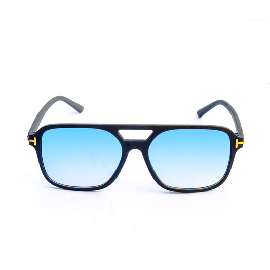 Jiebo Blue Square Sunglasses