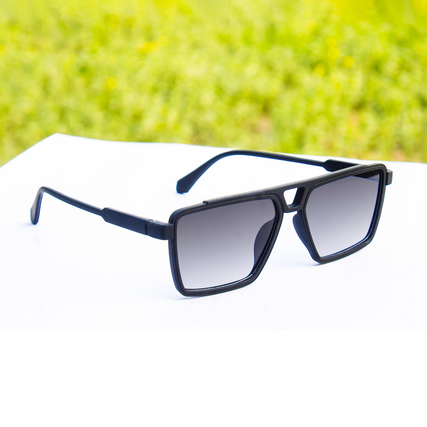 Jiebo Black Square Sunglasses - ZARAH112