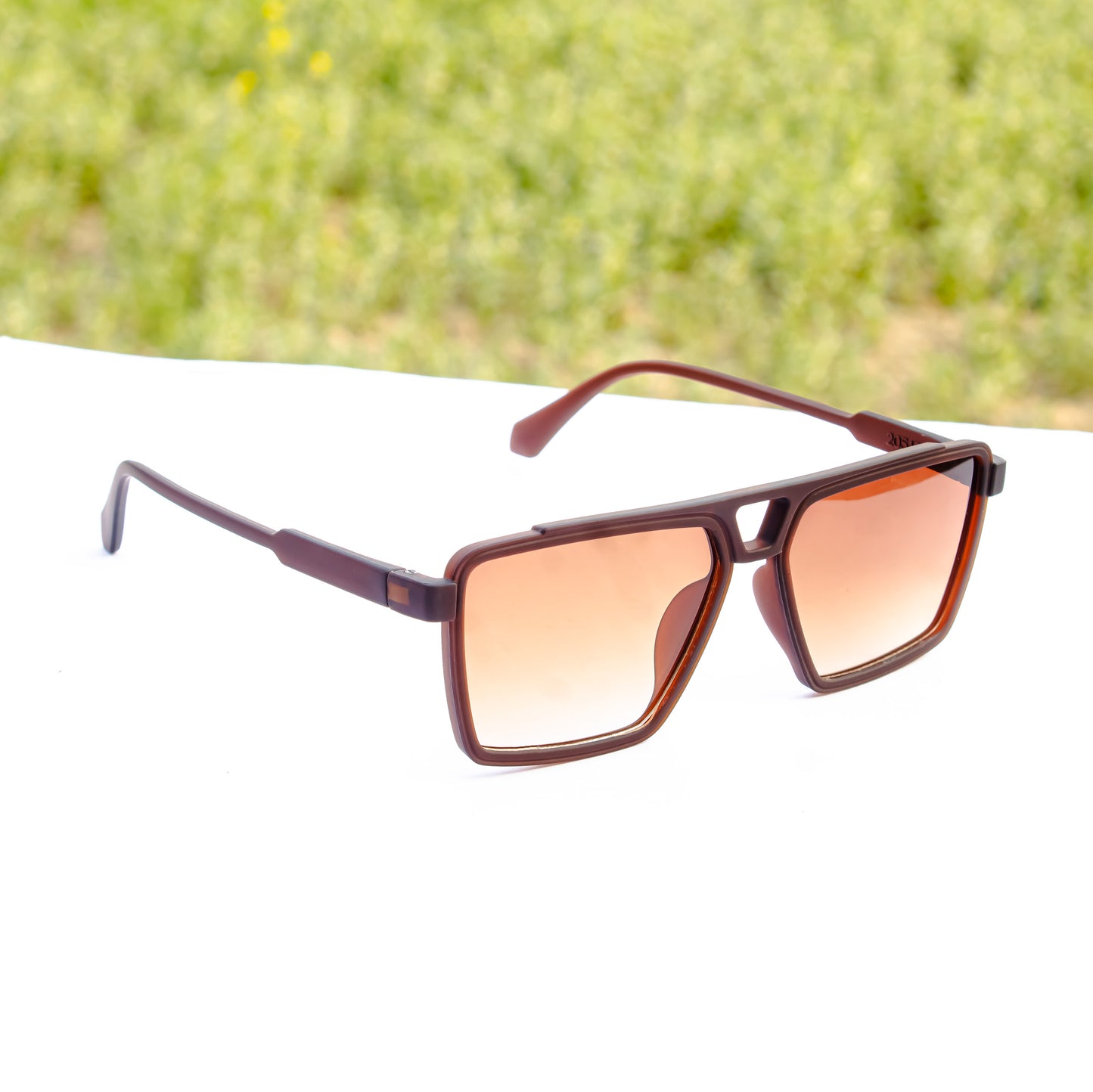 Jiebo Brown Square Sunglasses - ZARAH02