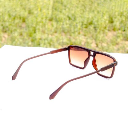 Jiebo Brown Square Sunglasses - ZARAH02