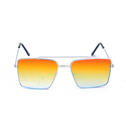 Jiebo Square Red Reflective Sunglasses