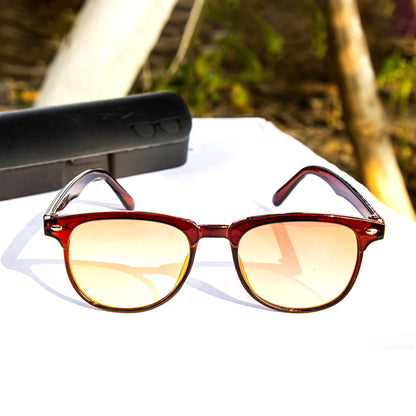 Jiebo Round Retro Sunglasses