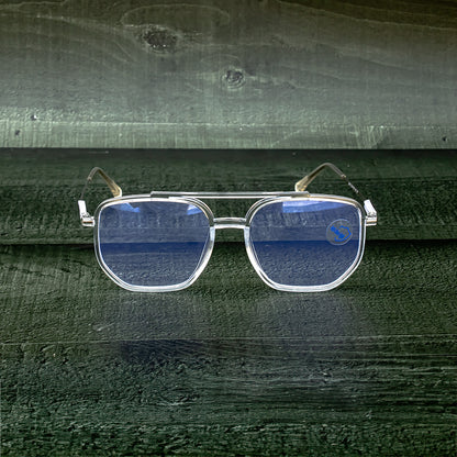 Jiebo Anti Blue Zero Power Square Eyeglasses