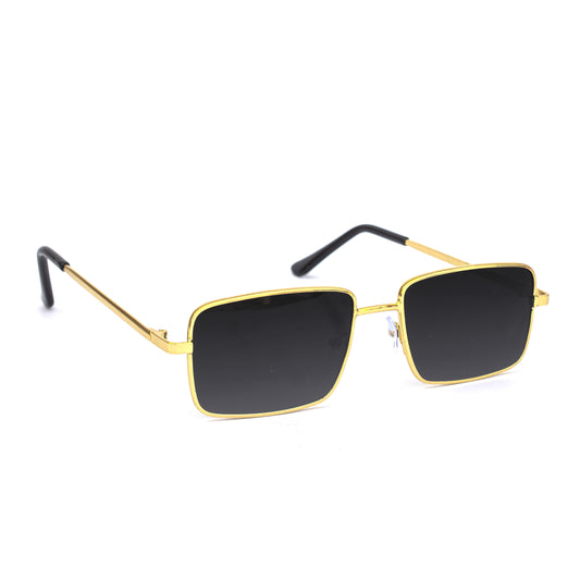 Jiebo Rectangular Sunglasses Black