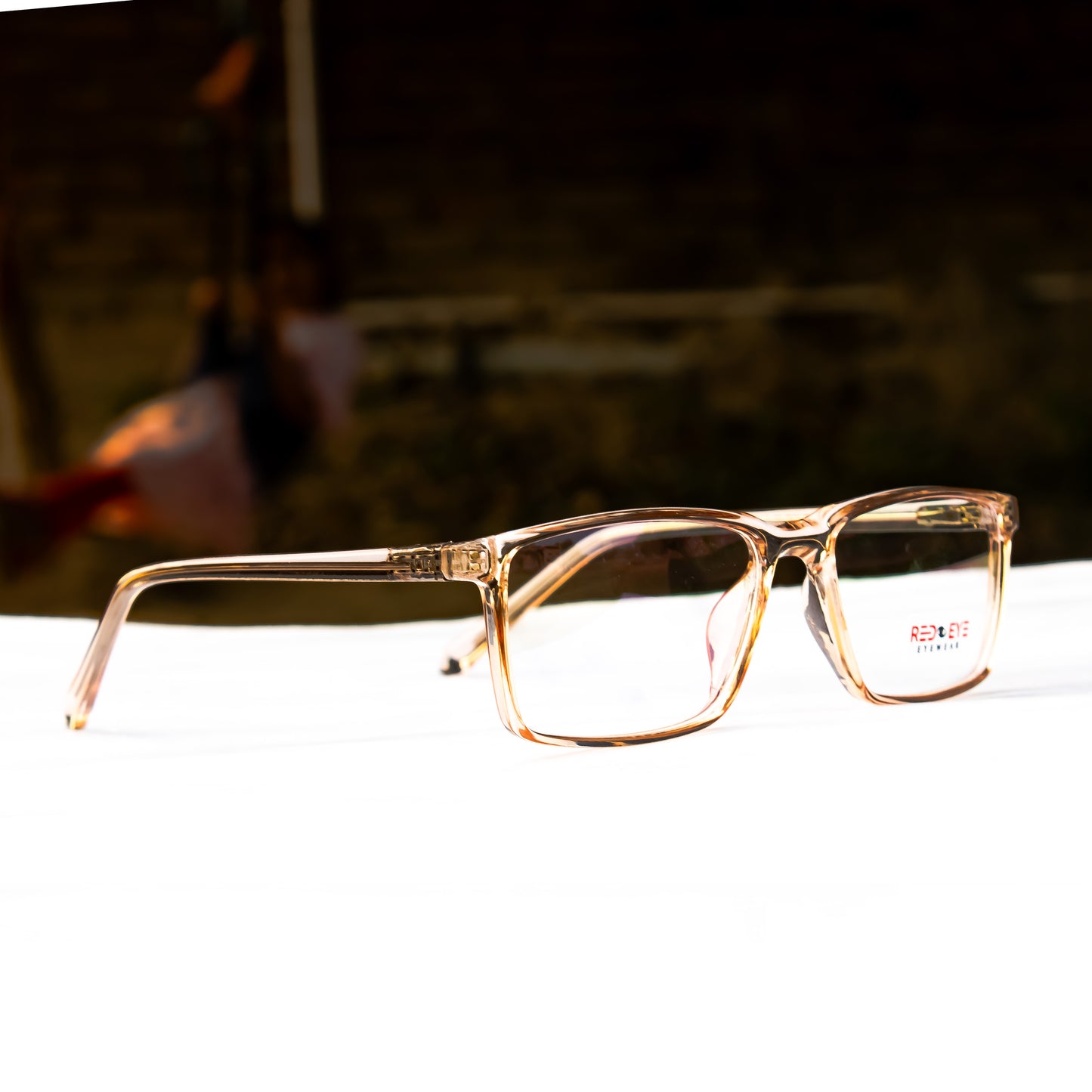 Brown Rectangle Eyeglasses Frame
