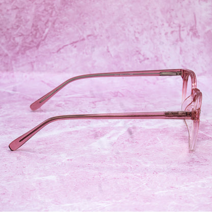 Jiebo Pink Premium Round Eyeglasses for Women
