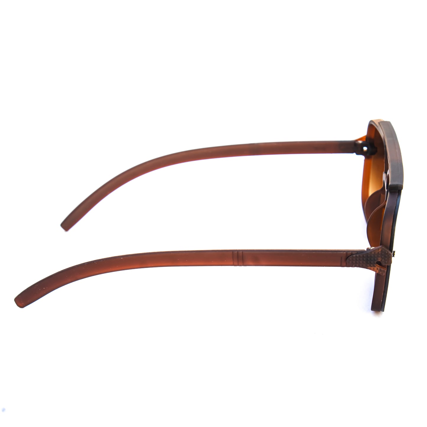 Jiebo Brown Retro Square Men's Sunglasses