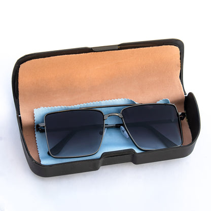 Jiebo Black Square Men's Sunglasses