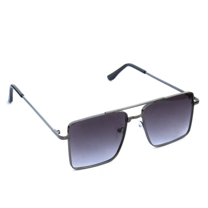 Jiebo Black Square Men's Sunglasses