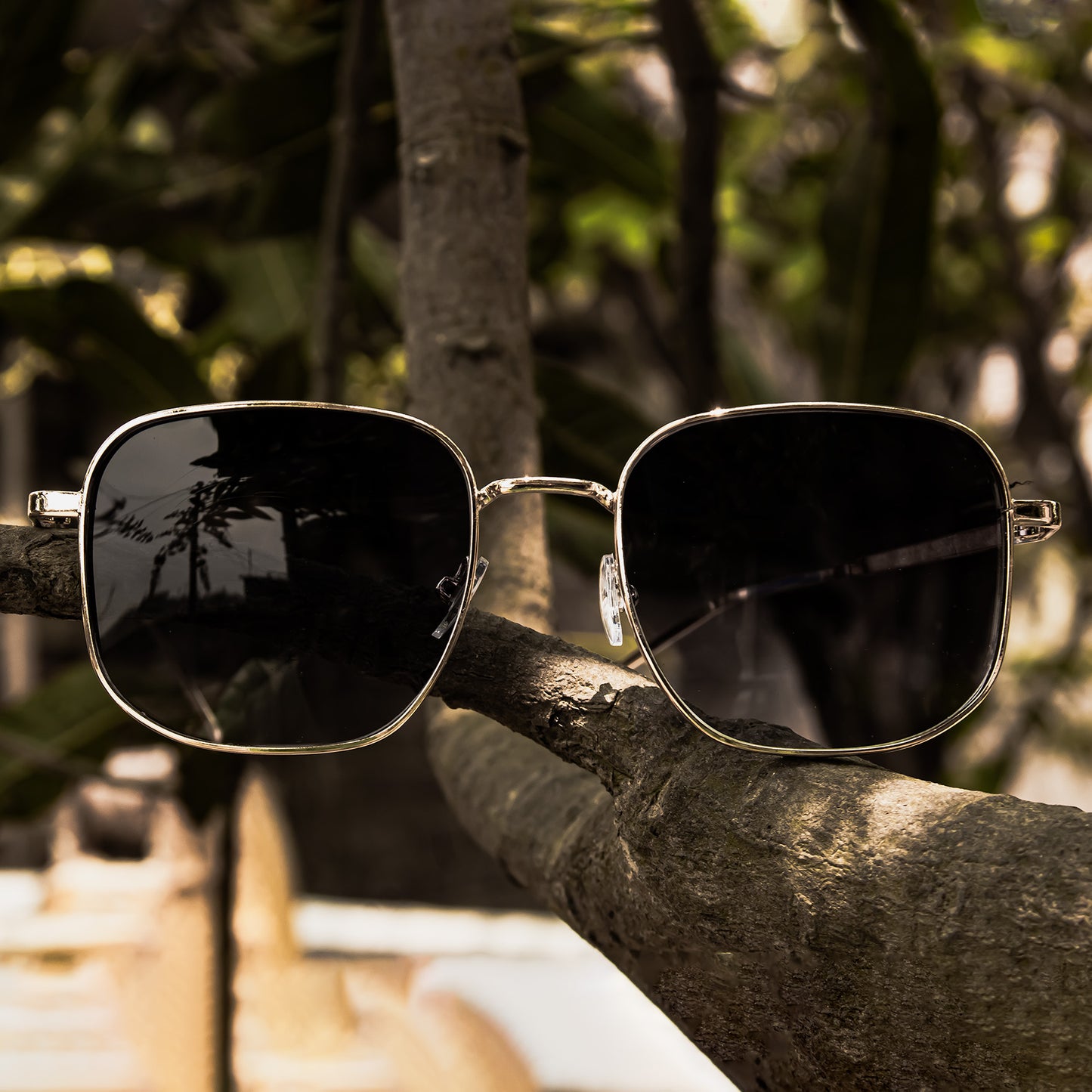 Square Black Sunglasses