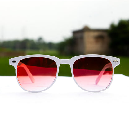Jiebo Red Mirrored Sunglasses