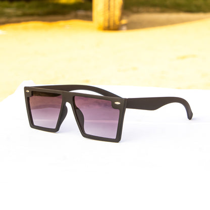Jiebo Flat Square Vintage sunglasses For Men