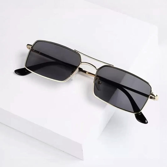 Jiebo Retro Square Trendy Sunglasses