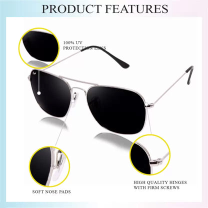 Jiebo Tom Cruise Retro Square Sunglasses