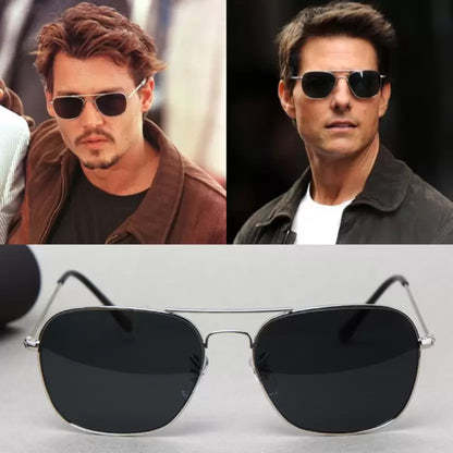 Jiebo Tom Cruise Retro Square Sunglasses