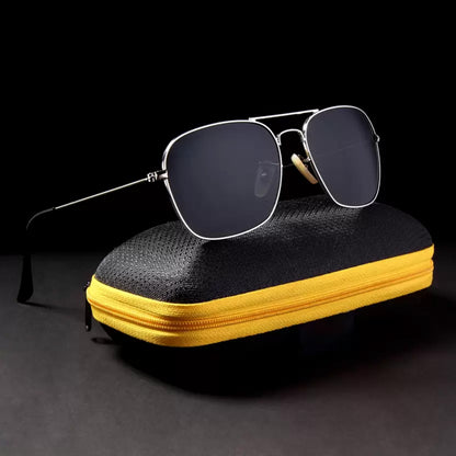 Jiebo Tom Cruise Retro Square Sunglasses