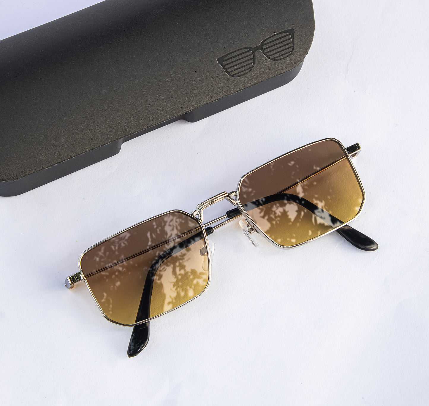 Jiebo Brown Sunglasses For Men