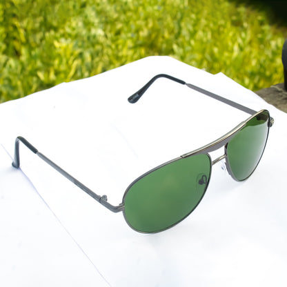 Jiebo Green Classic Style Aviator Sunglasses