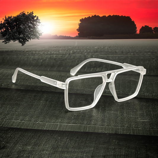 Jiebo Transparent Square Sunglasses